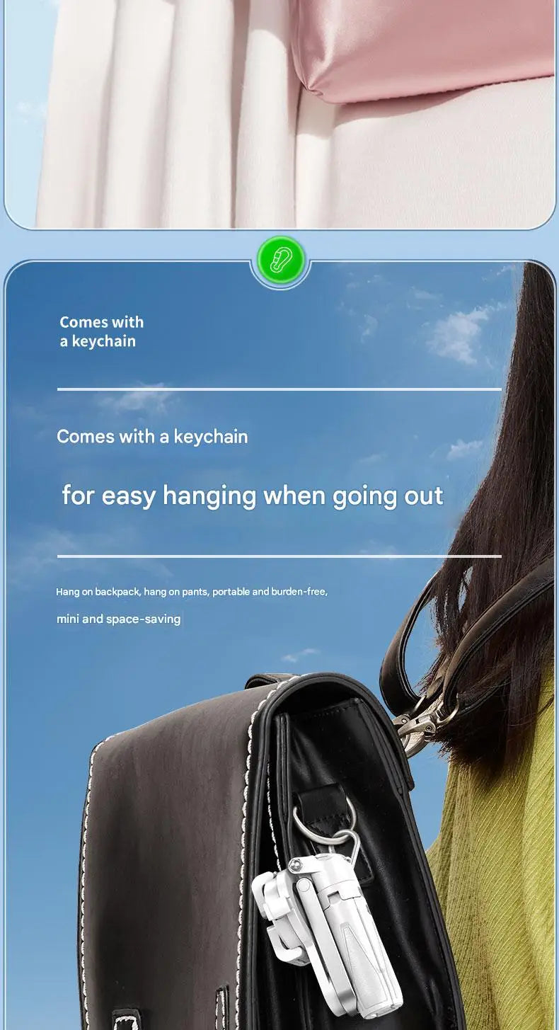 Upgraded Multi-Function Foldable Magnetic Phone Holder Selfie Stick, DSLR-Style Rotation Tripod Portable Remote ControlUpgraded