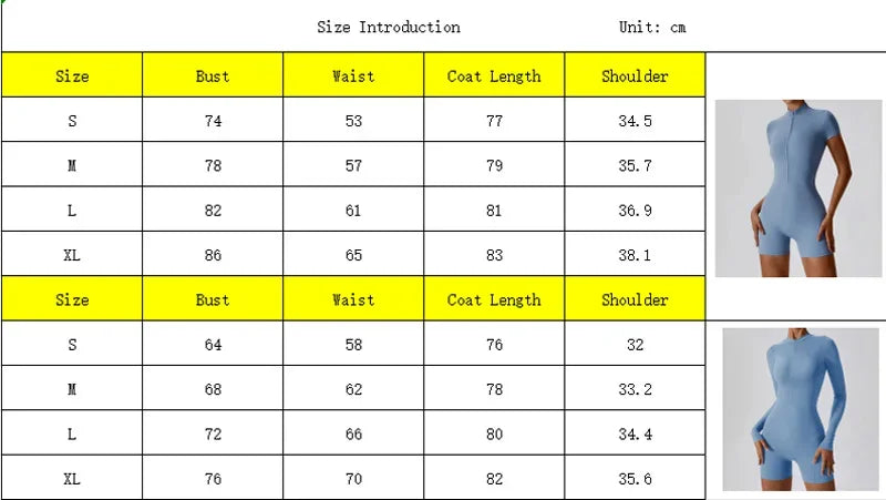 Women's Fitness Short Jumpsuits Long Sleeve Training Overalls One-Piece Sporty Suits Workout Romper Gym Clothing Woman Tracksuit