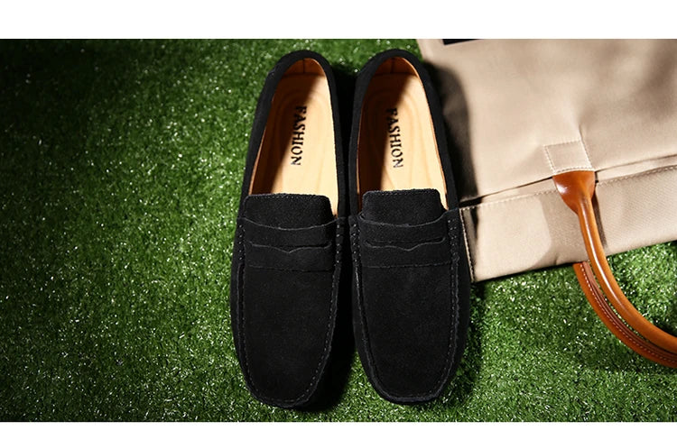 Shoes Men Casual Shoes Fashion Men Shoes Genuine Leather Men Loafers Moccasins Slip on Men Flats Male Driving Shoes