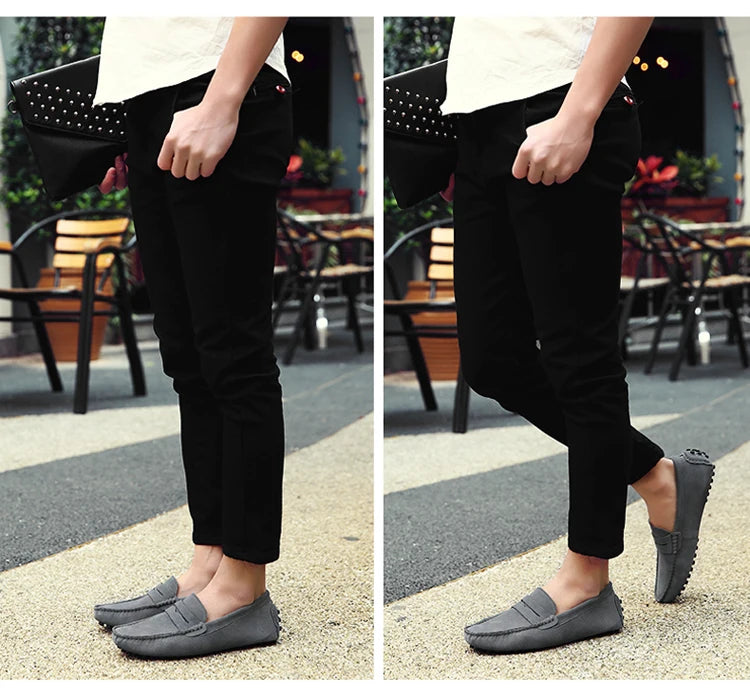 Shoes Men Casual Shoes Fashion Men Shoes Genuine Leather Men Loafers Moccasins Slip on Men Flats Male Driving Shoes