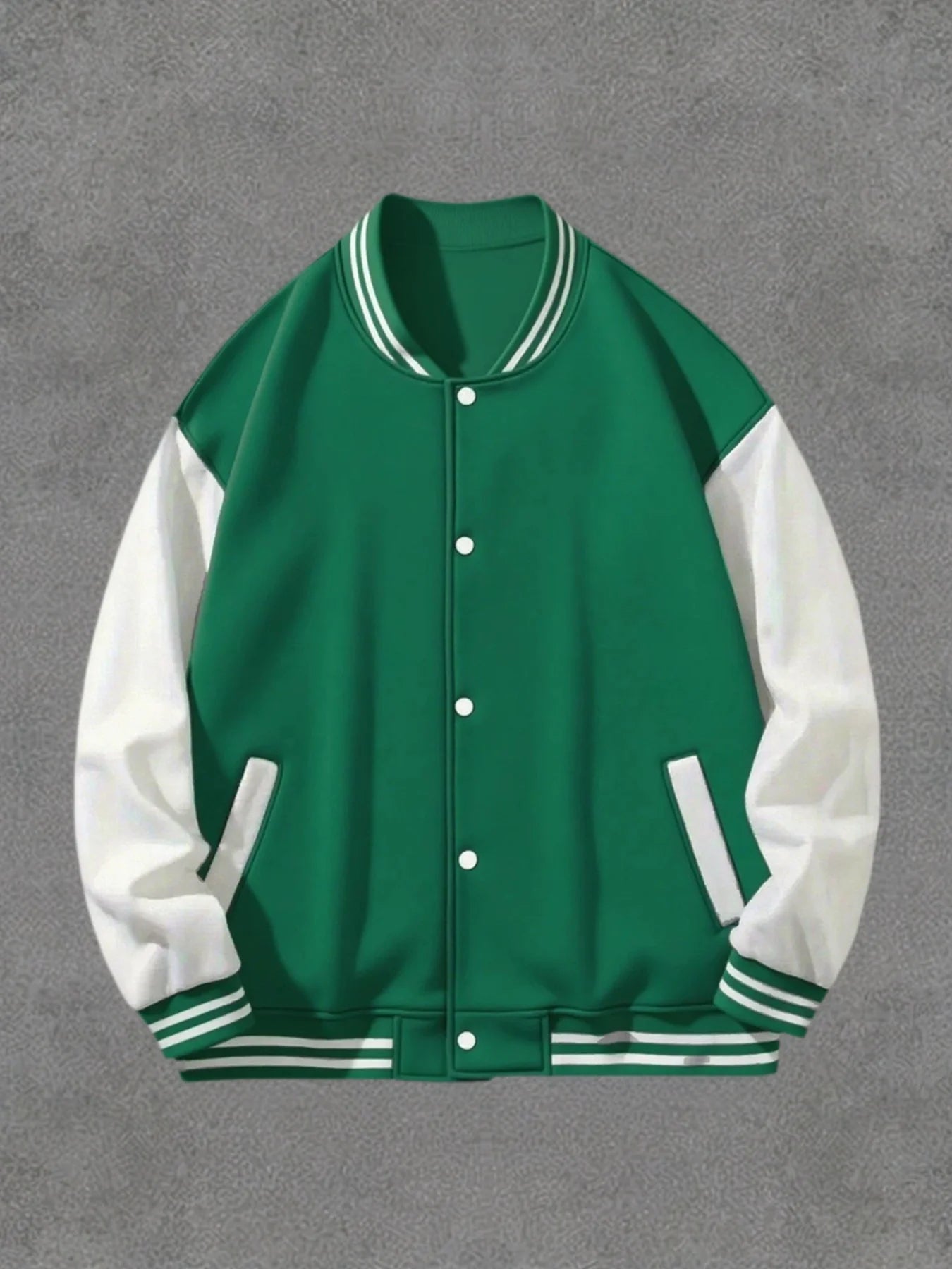 Classic Baseball Coat Men's Black White Splicing Jacket Loose Casual Baseball Hoodies Street Harajuku Warm Fleece Soft Jacket