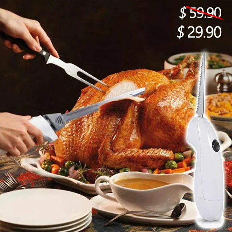 Kitchen Easy Cut Electric Cordless Cutting Tool Household Products Portable Rechargeable Stainless Steel Electric Steak Knife