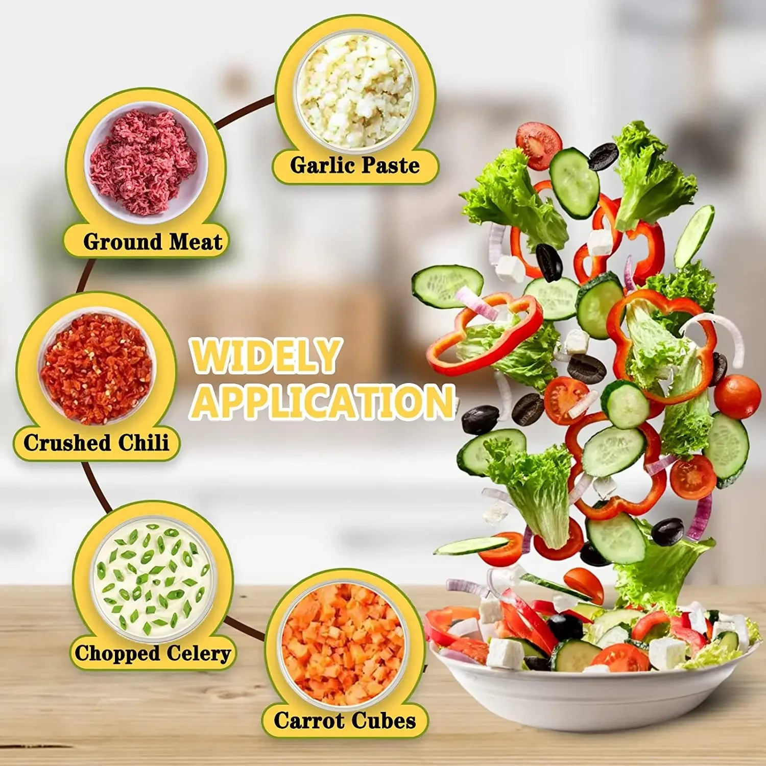 4In1 Electric Vegetable Cutter Set Handheld Wireless Electric Garlic Masher Food Chopper Meat Grinder Machine Food Peel Slice 4I