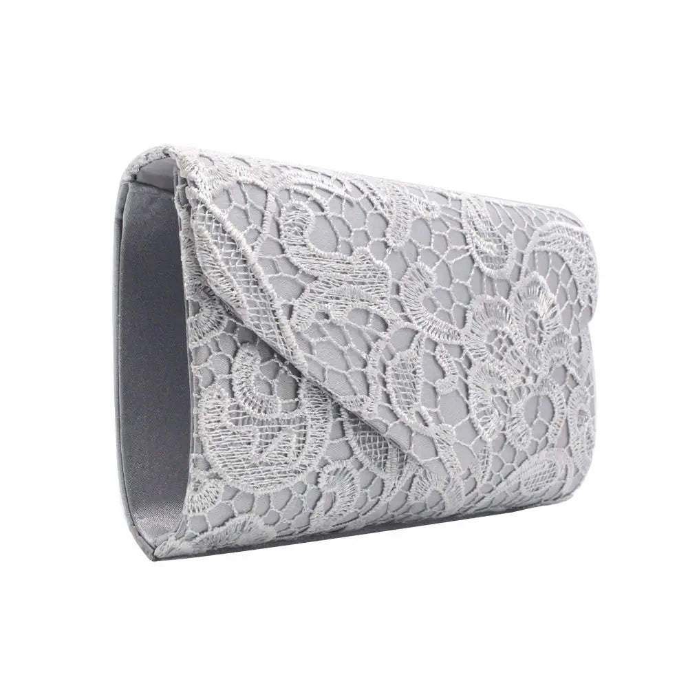 Ladies Lace Wedding Wallet Evening Party Purse Handbags Clutch Bag Messenger Bag