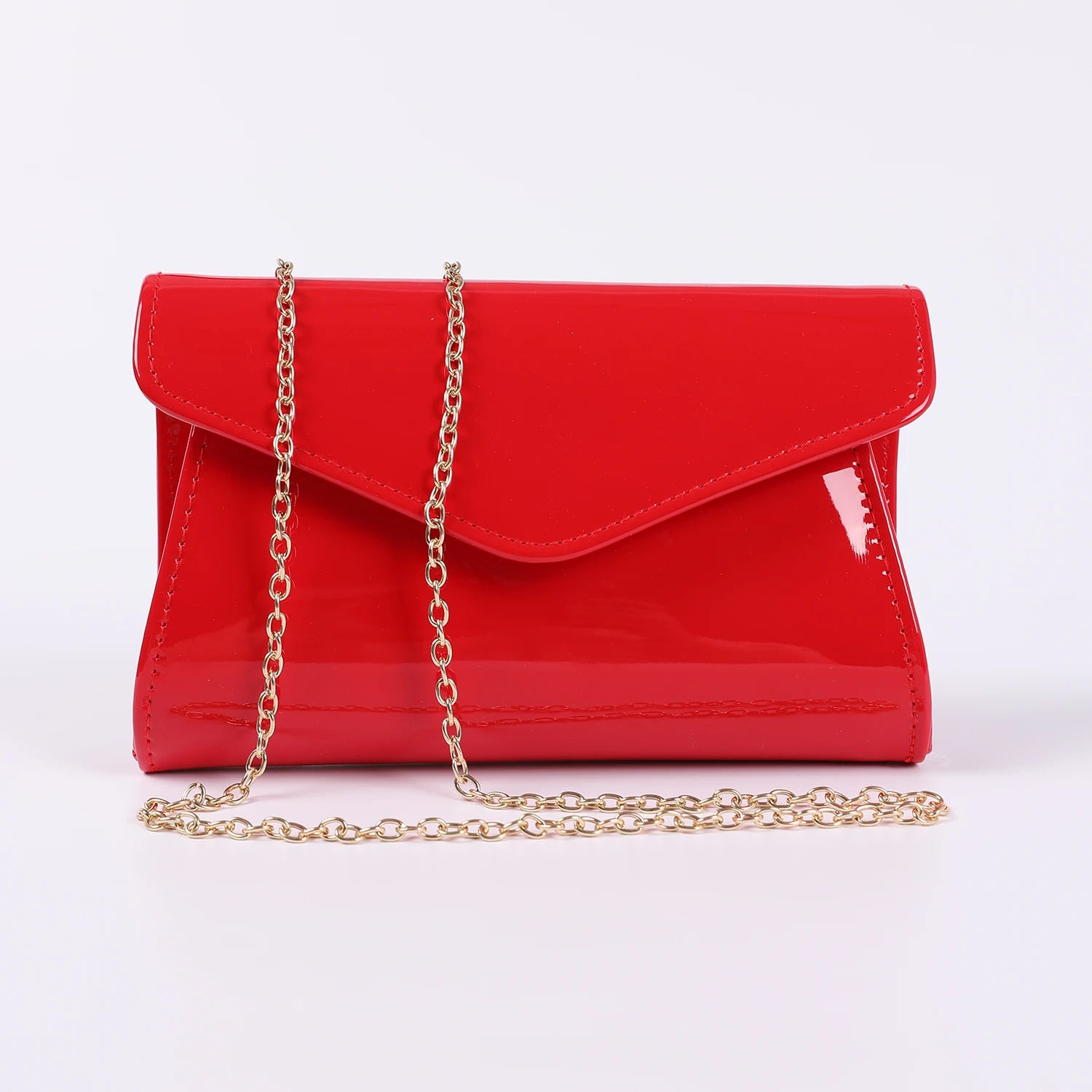 Lady PU Evening bag Patent leather Hand bag flash contracted bag in Europe and the party bag Purse