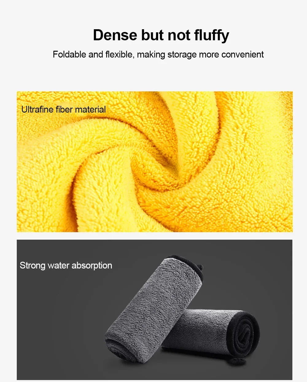 3/5/10Pcs Car Wash Microfiber Towel 30*30CM / 30*60cm Car Cleaning Drying Cloth  Care Cloth Car Wash Towel  Kitchen Towel