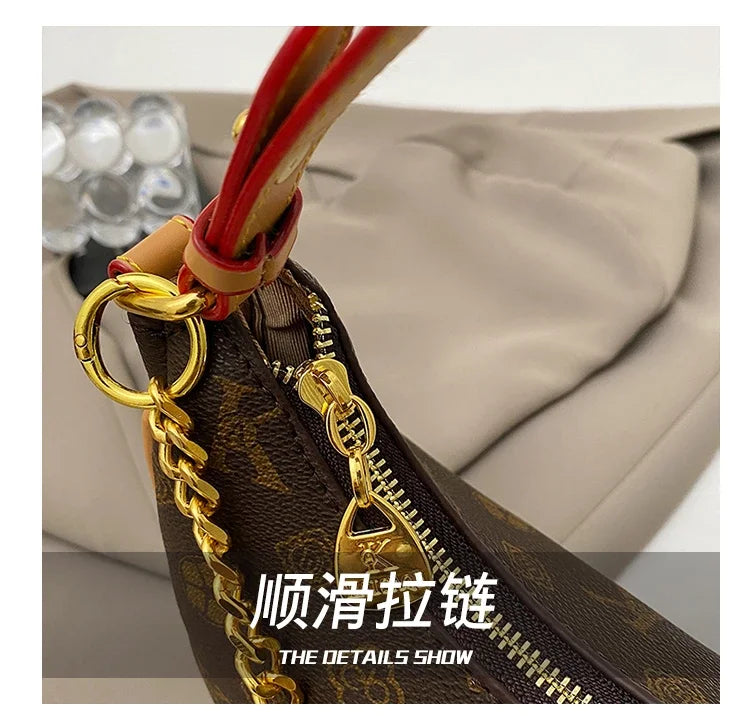 Luxury Leather Tote Bag For Women Designer Crossbody Shoulder Handbag Elegant Ladies Messenger Purse Stylish Classic