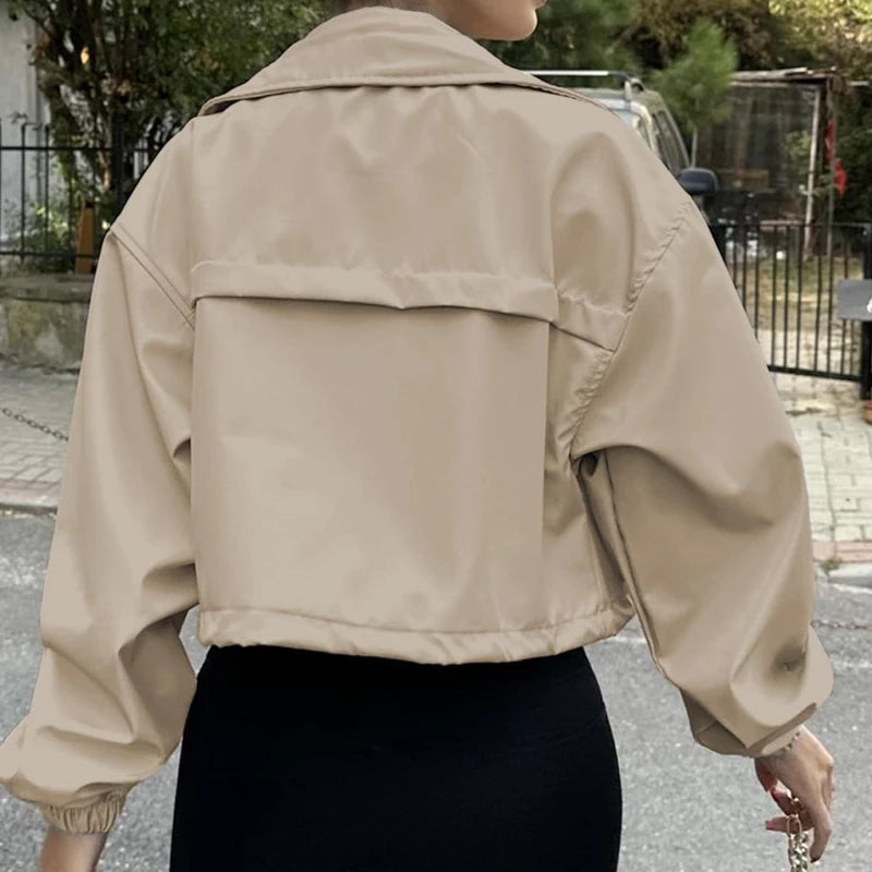 Solid Casual Loose Jacket Coats For Women 2025 Winter Vintage Women's Jackets Overcoat Autumn Female Coat Outerwears Tops