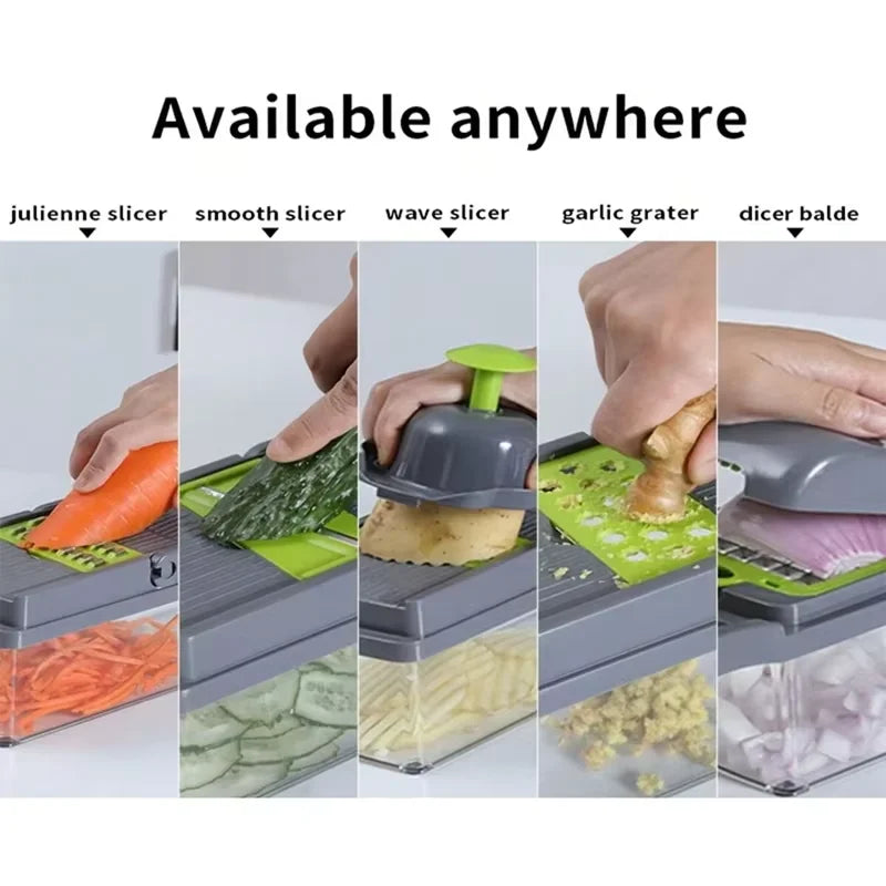 Kitchen Tools Multifunctional Vegetable Cutter Set Manual Slicer Shredder Wiper Grater Kitchen Gadgets and Accessories Cooking