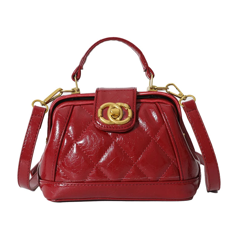 Elegant Ladies Tote Bag Luxury Leather Designer Crossbody Shoulder Handbags Women's Stylish Durable Casual Fashion Purse