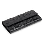 Genuine Leather Purse Women Large Real Leather Clutch Long Women's Cow Leather Purses Floral Ladies Wallets