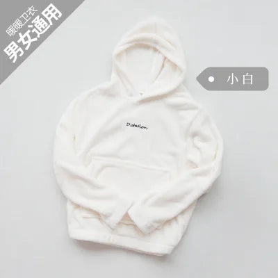 Winter Coral Fleece Pajama Set Women Thick Warm Flannel Velvet Cozy 2 Pieces Long Sleeve Sleepwear Suit Lady Clothing Homewear