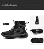 Men Work Safety Boots Steel Toe Shoes Safety Boots Anti-smash Anti-puncture Work Sneakers Indestructible Shoes New