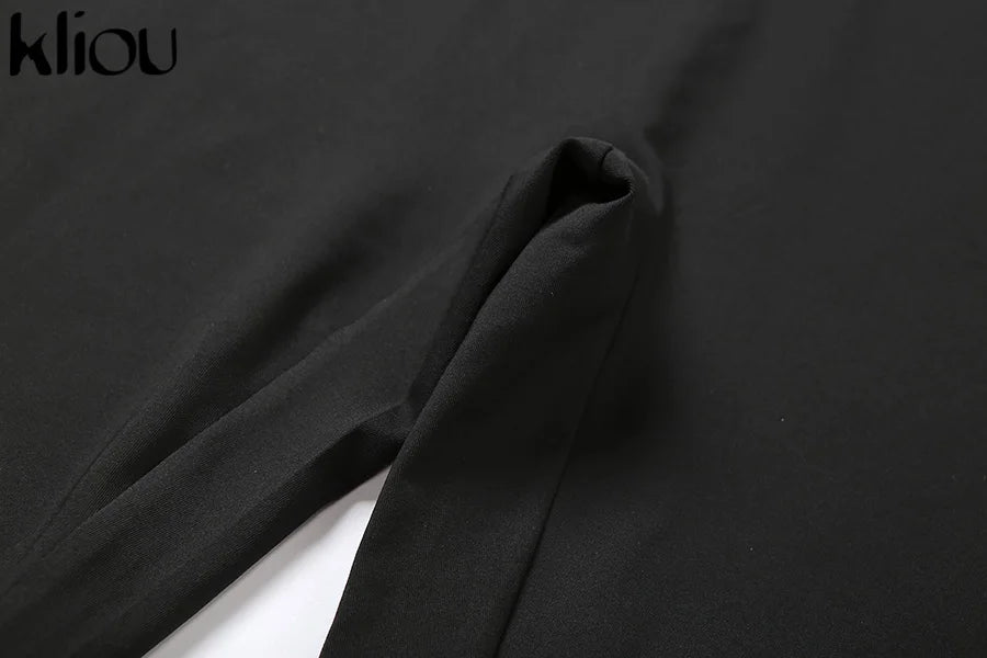 kliou Pencil Jumpsuit Women Full Seasons Casual Fitness Sporty Playsuit Sleeveless Slim Activewear  All In One Jumpsuit Clothing