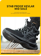 Men Work Safety Boots Steel Toe Shoes Safety Boots Anti-smash Anti-puncture Work Sneakers Indestructible Shoes New