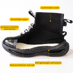 Men Work Safety Boots Steel Toe Shoes Safety Boots Anti-smash Anti-puncture Work Sneakers Indestructible Shoes New