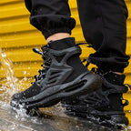 Men Work Safety Boots Steel Toe Shoes Safety Boots Anti-smash Anti-puncture Work Sneakers Indestructible Shoes New