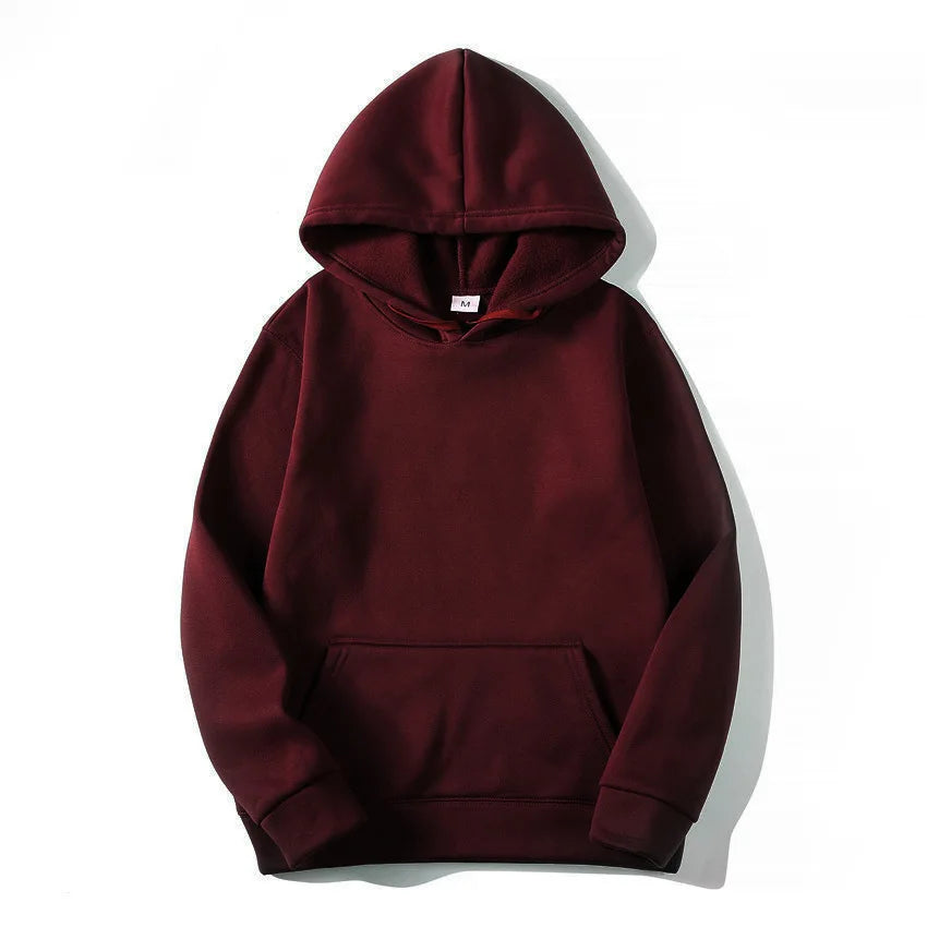 Hoodies Sweatshirts Men Woman Fashion Solid color Red Black Gray Pink Autumn Winter fleece Hip Hop Hoody Male Brand Casual Tops