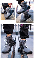 Men Work Safety Boots Steel Toe Shoes Safety Boots Anti-smash Anti-puncture Work Sneakers Indestructible Shoes New