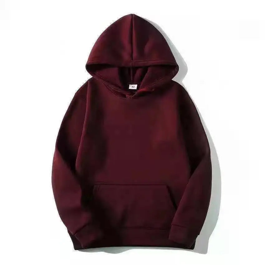 Hoodies Sweatshirts Men Woman Fashion Solid color Red Black Gray Pink Autumn Winter fleece Hip Hop Hoody Male Brand Casual Tops