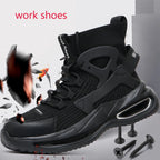 Work shoes for man S3 high safety shoes  Safety Shoes With Steel Toe Cap,Light Weight Breathable Work Boots For Men Botas Hombre