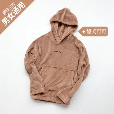 Winter Coral Fleece Pajama Set Women Thick Warm Flannel Velvet Cozy 2 Pieces Long Sleeve Sleepwear Suit Lady Clothing Homewear