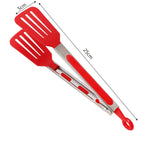 Kitchen Cooking Tools Non-Stick Kitchen Tongs Stainless Steel Handle Utensil Pizza Bread Steak Clip Salad Serving BBQ Tongs