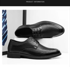 Shoes for Men Summer Breathable Hollow Out Shoe Fashion Business Dress Shoes Luxury Casual Leather Shoes for Men Loafers