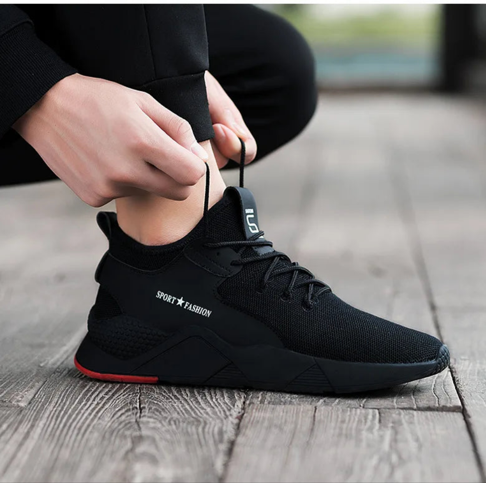 2025 New Man's Sports Shoes Korean Version Trendy work  Shoes Man Casual Running Shoes Flying Woven Breathable Summer Shoes Man