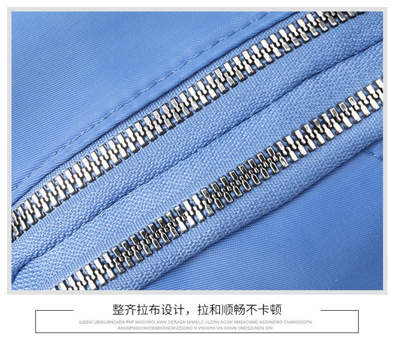 1PC Lady Casual Messenger Bag, Solid Color Multi-function Purse, Multi-layer Lightweight Oxford Handbag, Suitable for Going Out