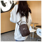 1PC Lady Casual Messenger Bag, Solid Color Multi-function Purse, Multi-layer Lightweight Oxford Handbag, Suitable for Going Out