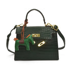 Premium Leather Crossbody Bag For Ladies, Fashionable Shoulder Messenger Purse Designer Tote Handbag Women Chic