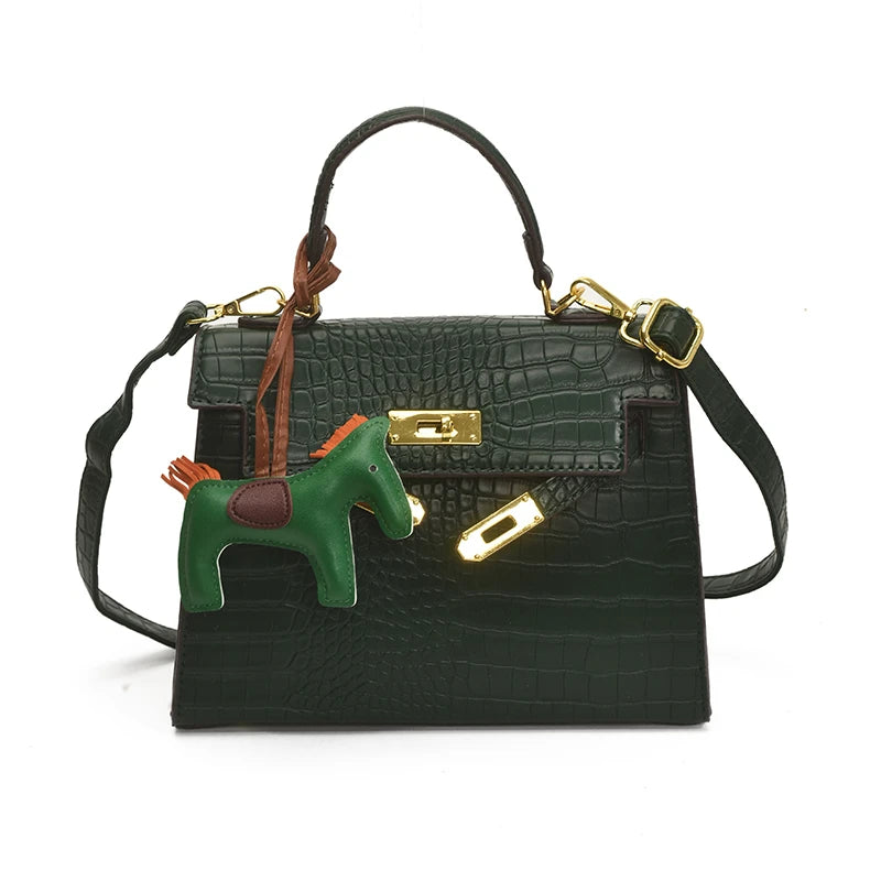 Premium Leather Crossbody Bag For Ladies, Fashionable Shoulder Messenger Purse Designer Tote Handbag Women Chic