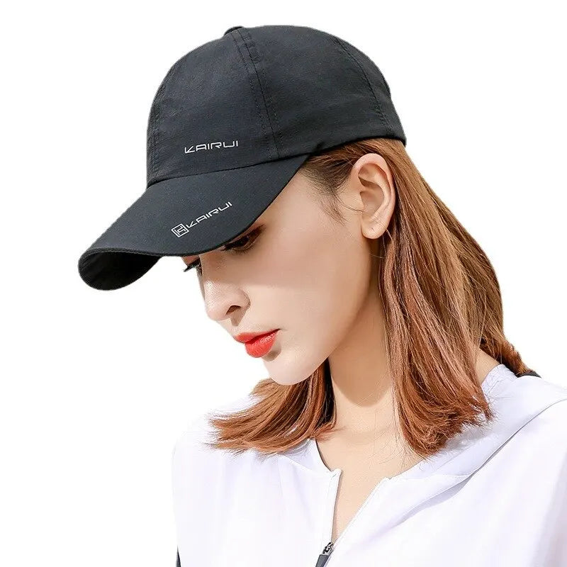 New Men Hat Four Seasons Quick-Dry Baseball Cap Women Outdoor Sports Sun Hat Print Letter Cap