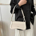 Ladies Shoulder Crossbody Bags  Women Underarm Bags Solid Color Small Top-handle Bags Purse Female Daily Handbags PU Leather