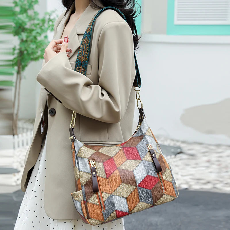 Women Bag Soft PU Leather Purse Quality Female Shoulder Messenger Bag Designer Large Capacity Handbag Ladies Shoulder Packs