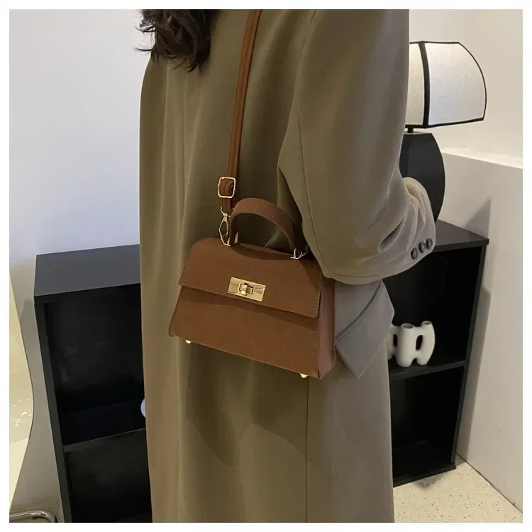 Women's Plaid Crossbody Bag PU Leather - Lightweight Shoulder Purse for Office, Commute & Travel 크로스백