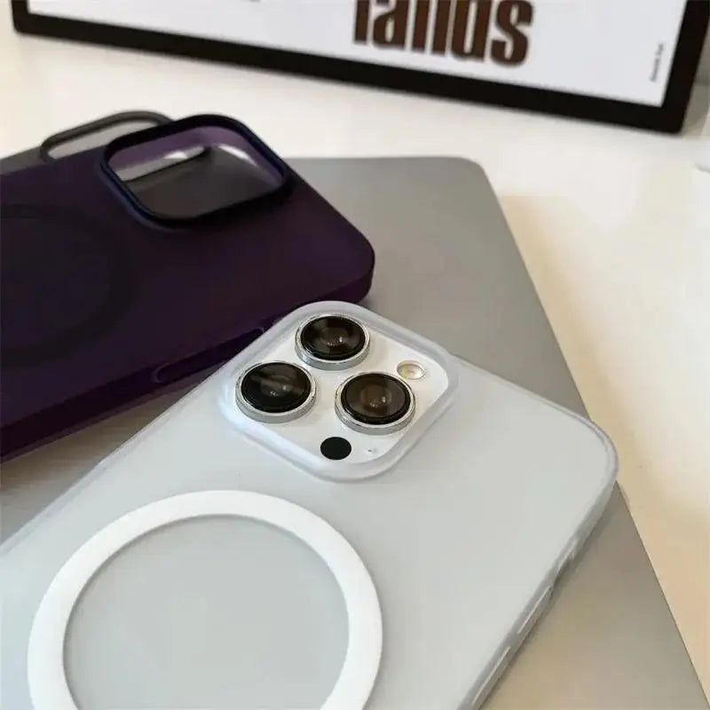 Matte Ultra-Thin for Magsafe Case For iPhone 15 16 14 11 12 13 Pro Max Plus Magnetic Wireless Charger Hard PC Translucent Cover