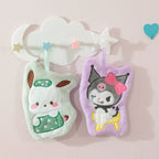 Hello Kitty Towel Kitchen Bathroom Kawaii Cinnamoroll Coral Velvet Hanging Kitchen Children's Absorbent Hand Towel Square Towel