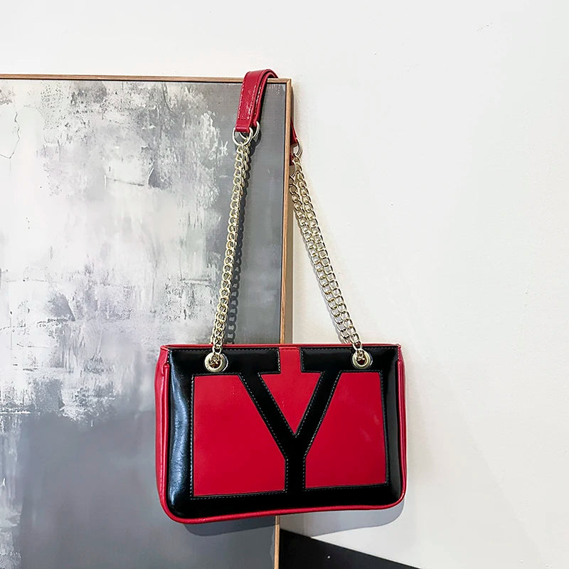 High-End Luxury Elegant Tote Bag For Women Shopper Messenger Purse Solid Color Commuter Use Large Capacity