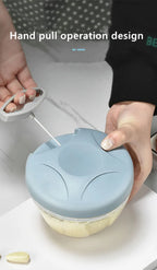 500/900ML Manual Meat Mincer Garlic Chopper Hand Pull Press Crusher Vegetable Grinder Chili Onion Cutter Kitchen Cooking Tools