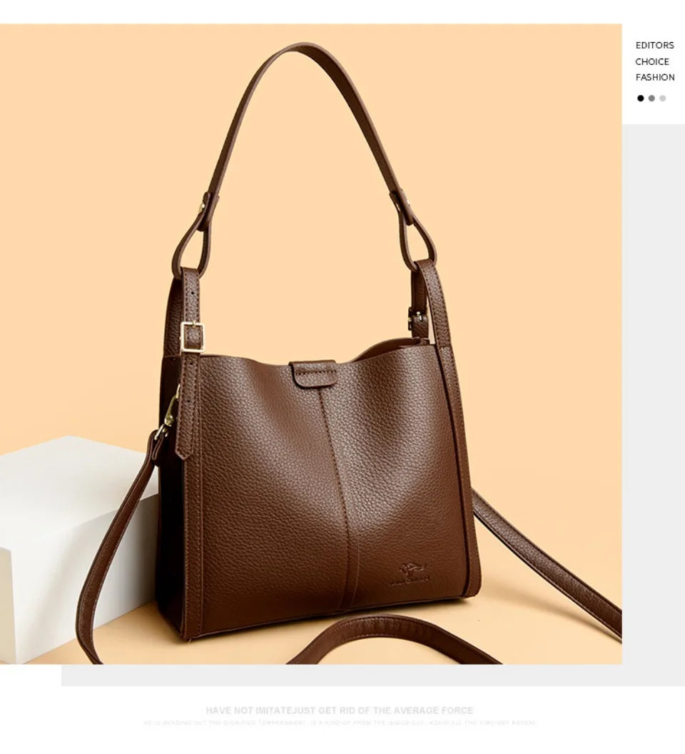 Hand Top-Handle Bags for Women 2025 High Quality Pu Leather Purse Ladies Shoulder Crossbody Bag Medium Casual Tote KAIDIFEINIROO