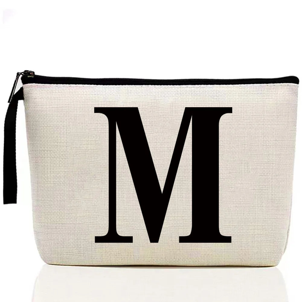 Ladies Makeup Bag Letter Print pattern Classic Coin Purse Organizer Bag Pouches for Travel Bags Pouch Women Storage Cosmetic Bag