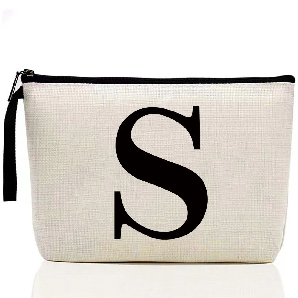 Ladies Makeup Bag Letter Print pattern Classic Coin Purse Organizer Bag Pouches for Travel Bags Pouch Women Storage Cosmetic Bag