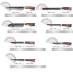 Kitchen Knife Set 15-Piece With Wooden Block,Laser Damascus Pattern Steel Professional Chef's Knife,With Scissor Sharpening Rod