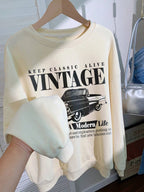 Keep Classic Alive And Car Printing Hoodies Women Autumn Casual Soft Hoodie Fashion Oversize Hoody Versatile Warm Fleece Hooded