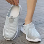 Men Half Slippers Summer Shoes Mens Sandals Breathable Mesh Outdoor Casual Walking Man Shoe Large Flat Lightweight Male Slippers