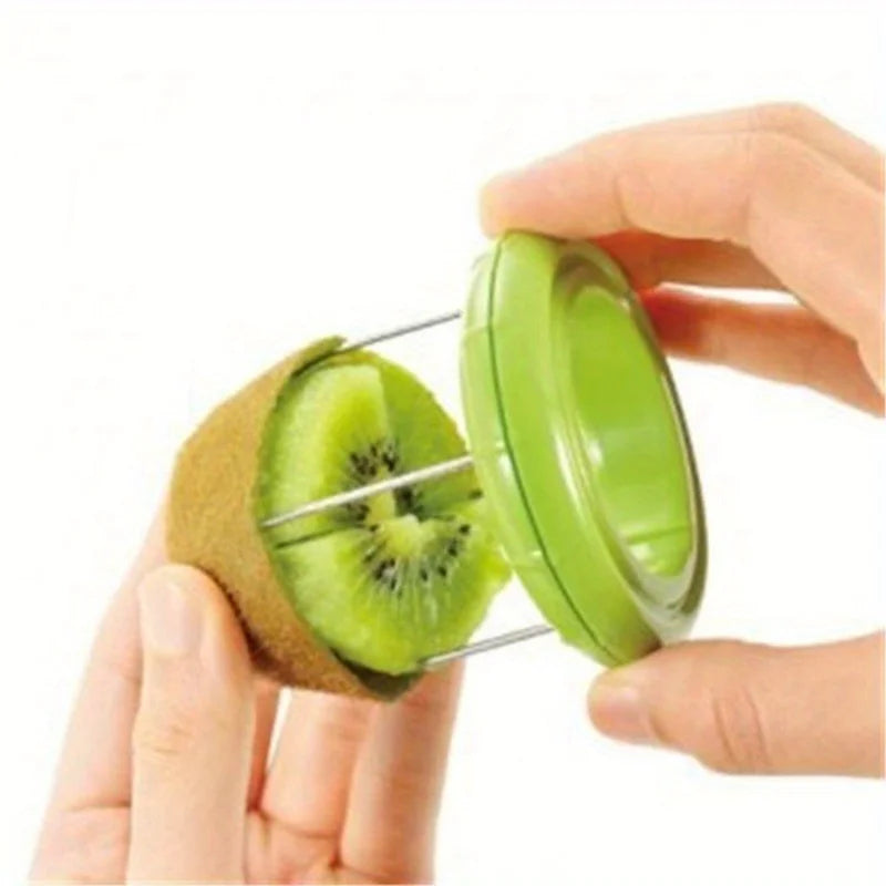Fast Fruit Kiwi Cutter Peeler Slicer Kitchen Gadgets Stainless Steel Kiwi Peeling Tools Kitchen Creative Fruit Peeler