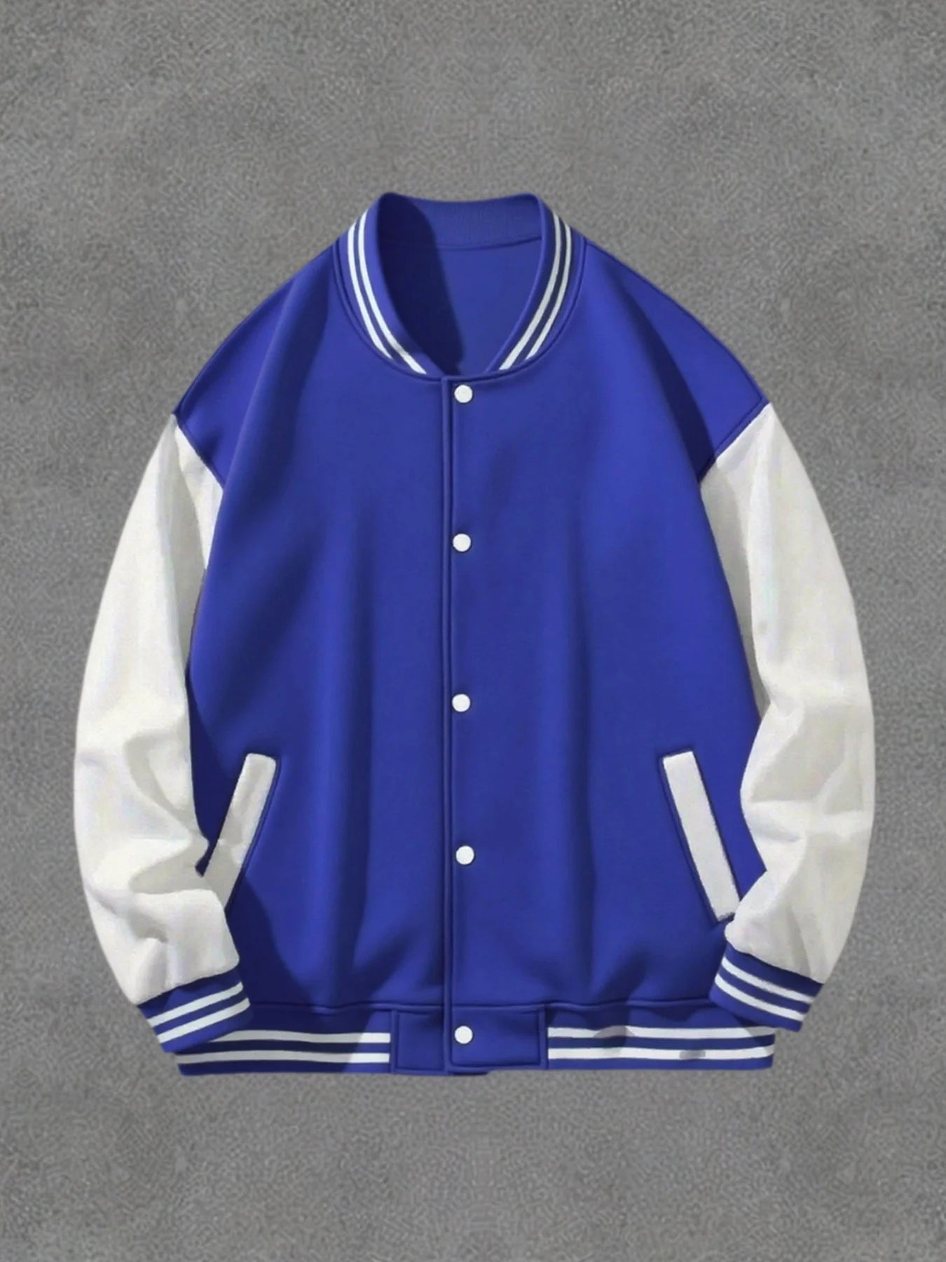 Classic Baseball Coat Men's Black White Splicing Jacket Loose Casual Baseball Hoodies Street Harajuku Warm Fleece Soft Jacket