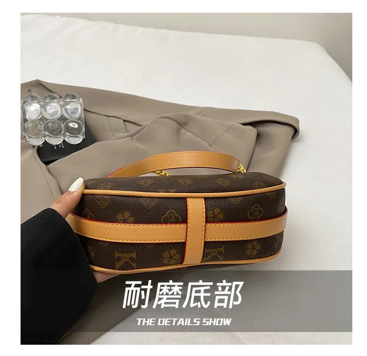 Luxury Leather Tote Bag For Women Designer Crossbody Shoulder Handbag Elegant Ladies Messenger Purse Stylish Classic